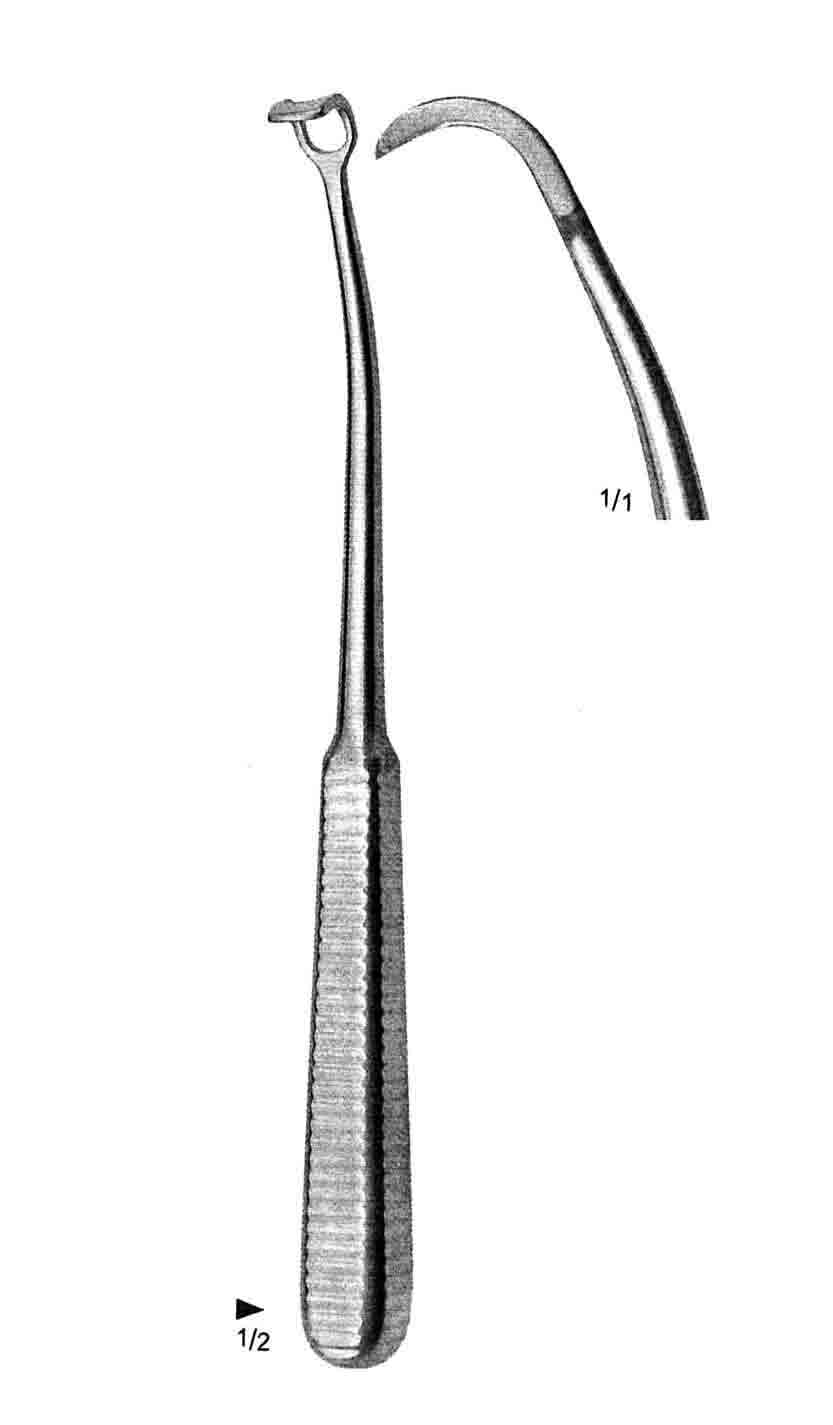 ADENOİDEKTOMİ KÜRET 21,5CM EĞRİ